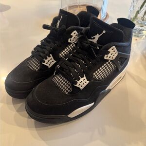 Black Jordan 4 Men's Sneakers